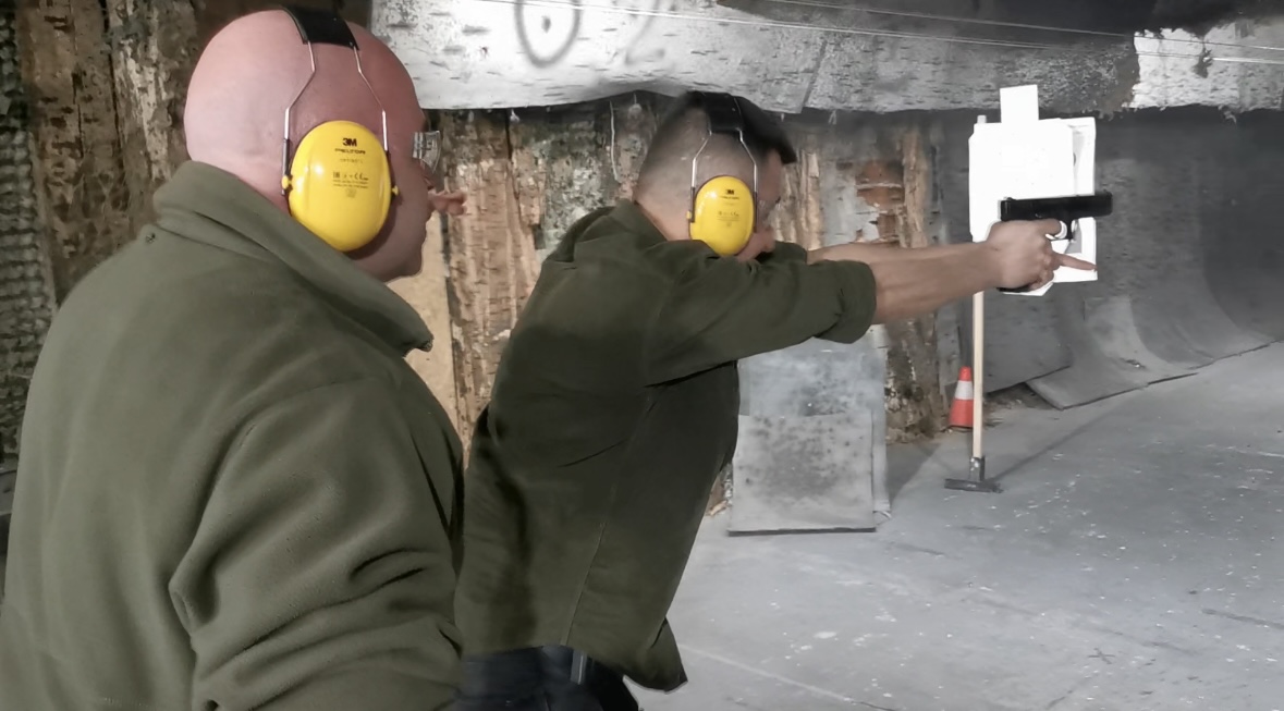 Tanyo Tanev — pistol shooting training
